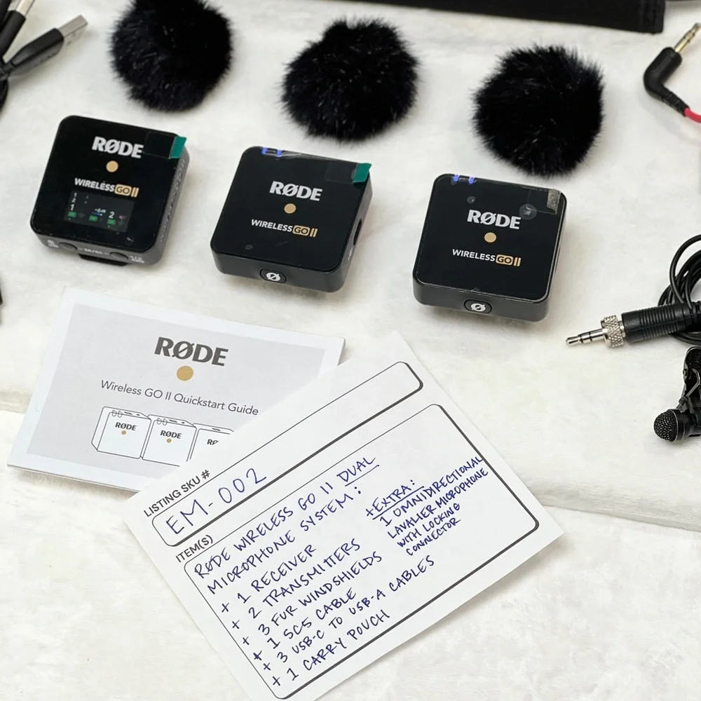 RØDE Wireless GO II Microphone System with Sennheiser Omnidirectional Lavalier